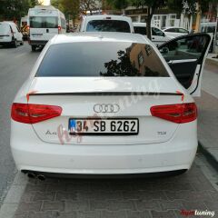 Audi A4 B8 Spoyler Boyasız ABS Plastik