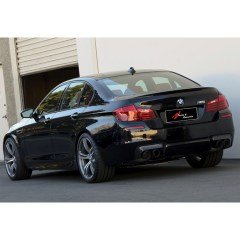 BMW 5 Serisi F10 VorStainer Difüzör Sağ+Sol/Çiftli Çıkış, Piano Black, ABS Plastik, MTech ve M5 Uyum