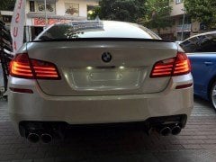 BMW 5 Serisi F10 VorStainer Difüzör Sağ+Sol/Çiftli Çıkış, Piano Black, ABS Plastik, MTech ve M5 Uyum