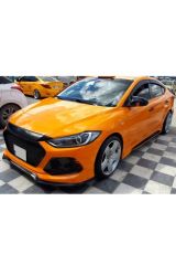 Elantra Sinyalsiz Batman Yarasa Ayna Kapağı Piano Black / 2016 - 2018