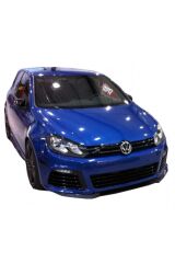 Volkswagen Golf 6 R Tampon Uyumlu 3 Parça Lip Piano Black