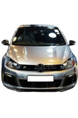 Volkswagen Golf 6 R Tampon Uyumlu 3 Parça Lip Piano Black