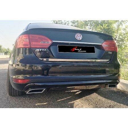 VW Jetta Mk6 Difüzör Sport Krom Egzoz Uçlu, 2010-2014 makyajsız