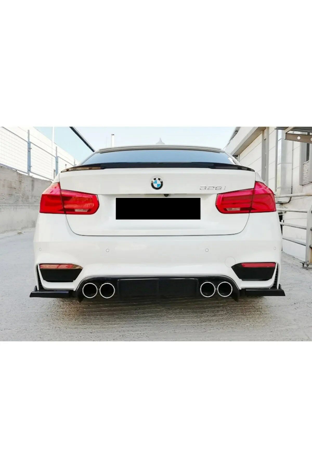 Bmw F30 3 Serisi Vorstainer Difüzör 3 Parça Piano Black Abs Plastik