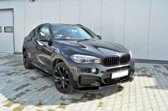 BMW X6 F16 Tampon Ön Ek, Parlak Siyah, ABS Plastik,F16 Lip