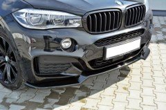 BMW X6 F16 Tampon Ön Ek, Parlak Siyah, ABS Plastik,F16 Lip