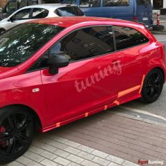 Seat İbiza Mk4 2008 2017  2 Kapı Marşpiyel Seti Cupra, Boyasız, ABS Plastik Sağ Sol Takım