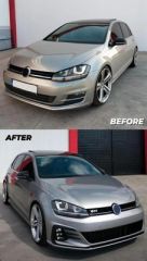 Golf 7 uyumlu 7.5 GTİ Ön Tampon + Panjur 2013-2017 uyumlu