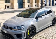 VW Golf 7 R YAN MARŞPİYEL SETİ, Boyasız Mat Siyah,  ABS ( vakum plastik )