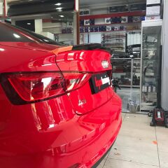 Audi A3 M4 Spoiler Yarasa Model, A3 Sedan Spoyler Boyasız Plastik 2013 2020 Uyumlu