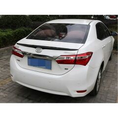 Toyota Corolla 2013 2018 İnce Spoyler, Arma Çentikli Model, ABS Plastik, Boyasız