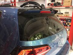 VW GOLF 7 SPOYLER GTI PIANO BLACK, PARLAK SİYAH BOYALI İTHAL ABS PLASTİK 2013 2020