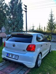 vw polo 6r lb9a boyalı beyaz boyalı spoiler