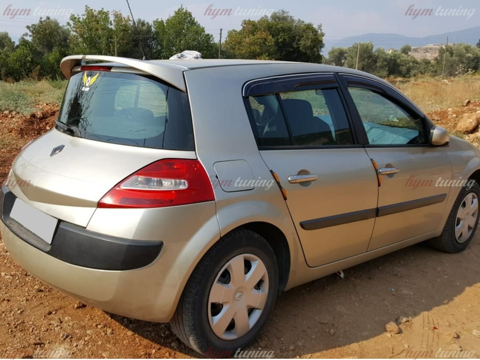 megane 2 HB Spoiler, R26 Spoyler, Gümüş Gri Boyalı