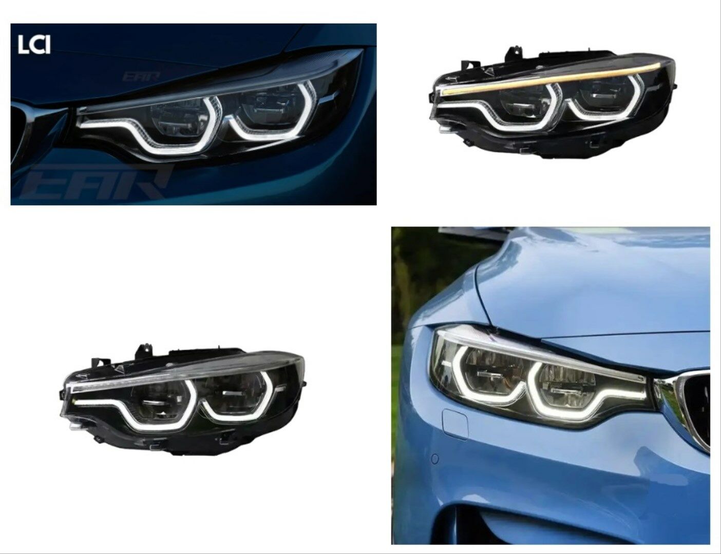 BMW 4 SERİSİ F32/F36 2013-2016 MAKYAJLI LED FAR TAKIMI SAĞ SOL TAK ÇALIŞTIR .