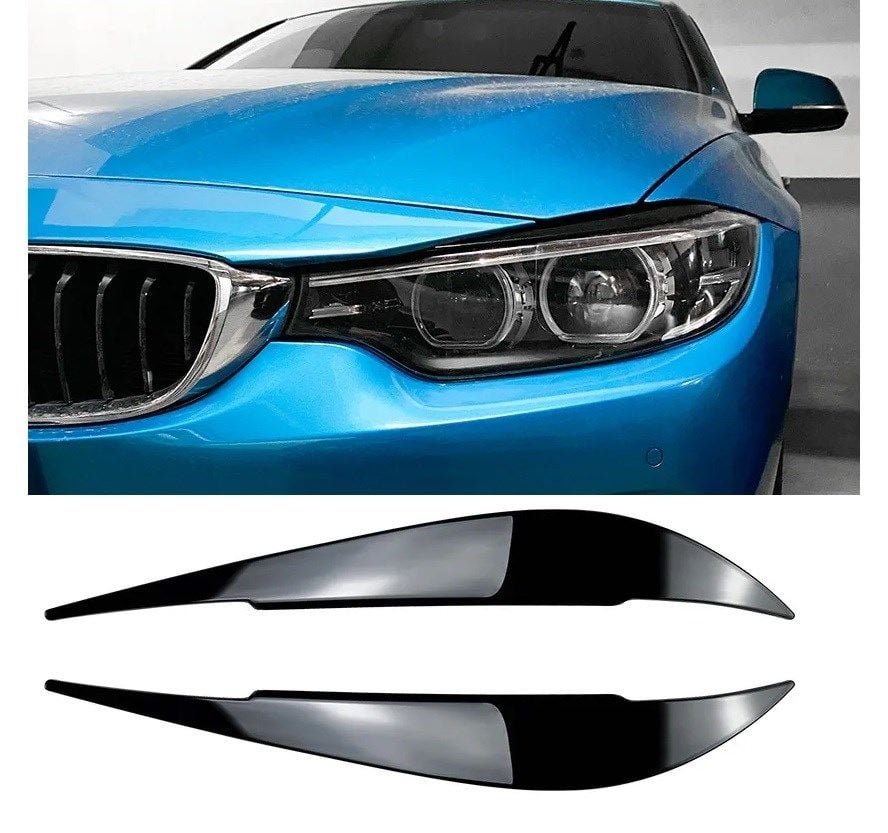 BMW 4 SERİSİ F32 F33 F36 FAR KAŞI 2014 2020 PARLAK SİYAH