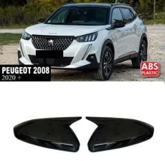 Peugeot 2008 2020+ Yarasa Ayna Kapak Parlak Siyah Sağ Sol Takım