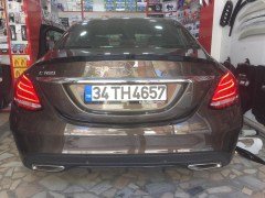 Mercedes C180 C200 C220 Arka Bagaj Üstü Spoiler, Boyasız ABS Plastik İthal