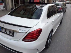 Mercedes C180 C200 C220 Arka Bagaj Üstü Spoiler, Boyasız ABS Plastik İthal