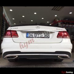 Mercedes E Serisi W212 AMG Spoiler, Piano Black Boyalı, ABS Plastik, İthal 1.Sınıf Parlak Siyah